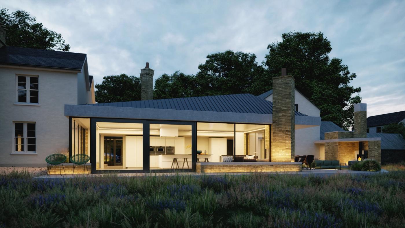 Laurel Hill House – Conservation Restoration and Extension to Listed Dwelling in County Derry – Park, Northern Ireland, view 2