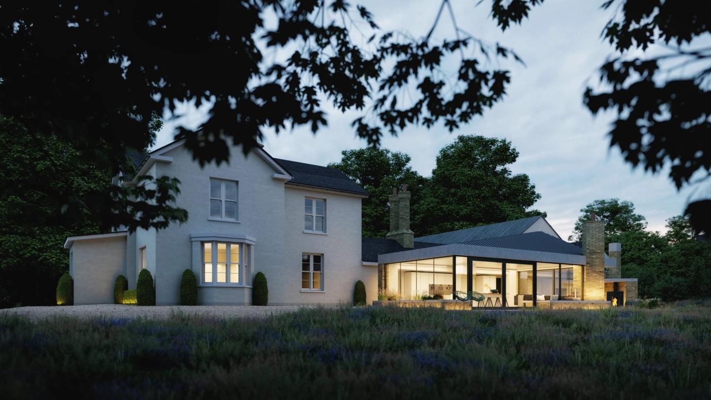 Laurel Hill House – Conservation Restoration and Extension to Listed Dwelling in County Derry – Park, Northern Ireland, view 1