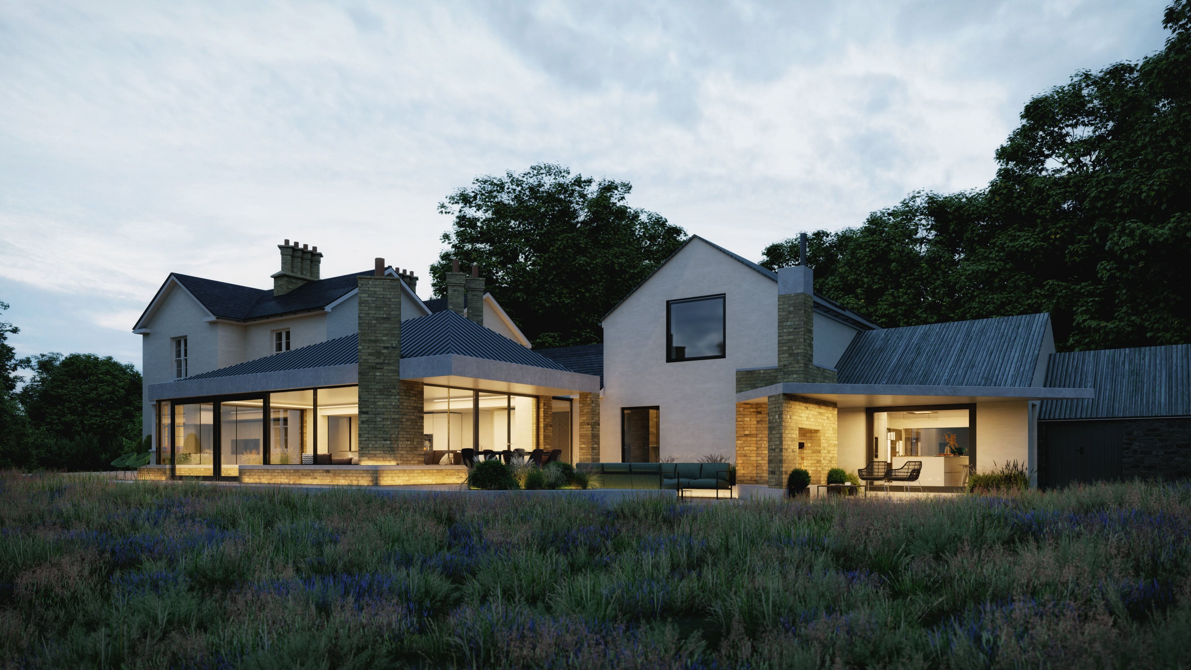 Laurel Hill House – Conservation Restoration and Extension to Listed Dwelling in County Derry – Residential architecture, Park, Northern Ireland