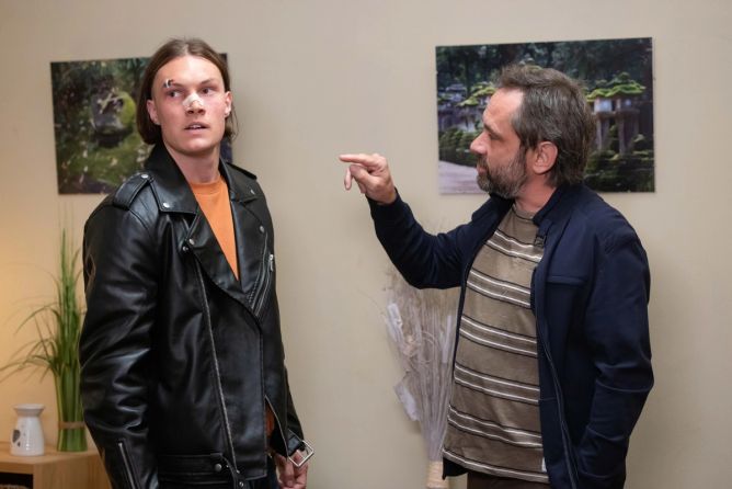 Rozhovor s Vítkem ho nepotěší. Rozhovor s Vítkem ho nepotěší.