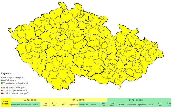 Česko zasáhne ledovka. Česko zasáhne ledovka.