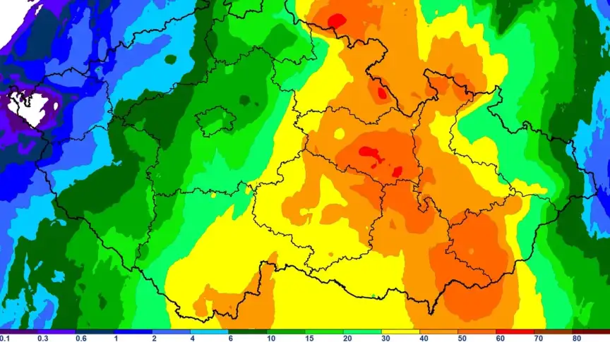 Nepřetržitý déšť zasáhl Česko: Situace se bude ještě zhoršovat