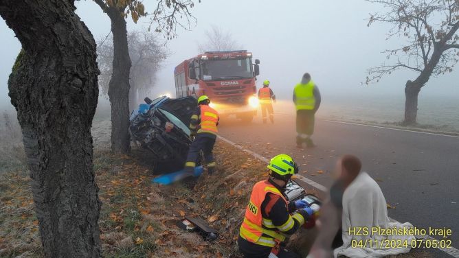 Ranní nehoda na Plzeňsku Ranní nehoda na Plzeňsku