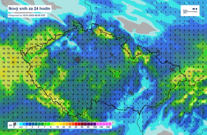 Přívaly sněhu budou po celé republice. Přívaly sněhu budou po celé republice.