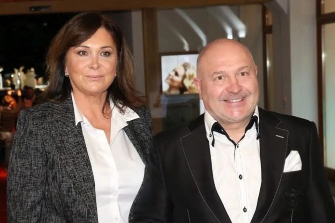 Michal David s manželkou. Michal David s manželkou.