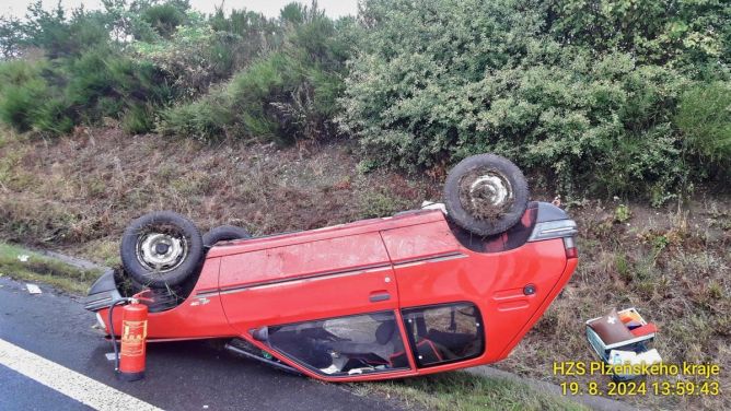 Vážná nehoda na Klatovsku. Vážná nehoda na Klatovsku.
