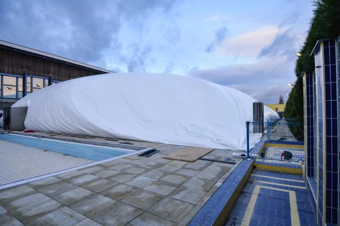 Nová multifunkční hala na Slovanech. Nová multifunkční hala na Slovanech.