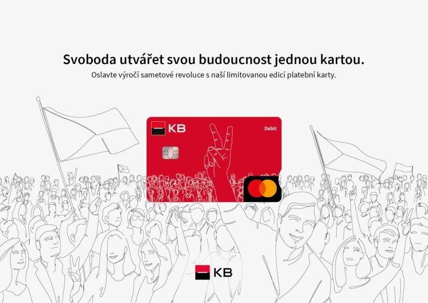 Komerční banka a Mastercard společně vydávají unikátní Kartu svobody