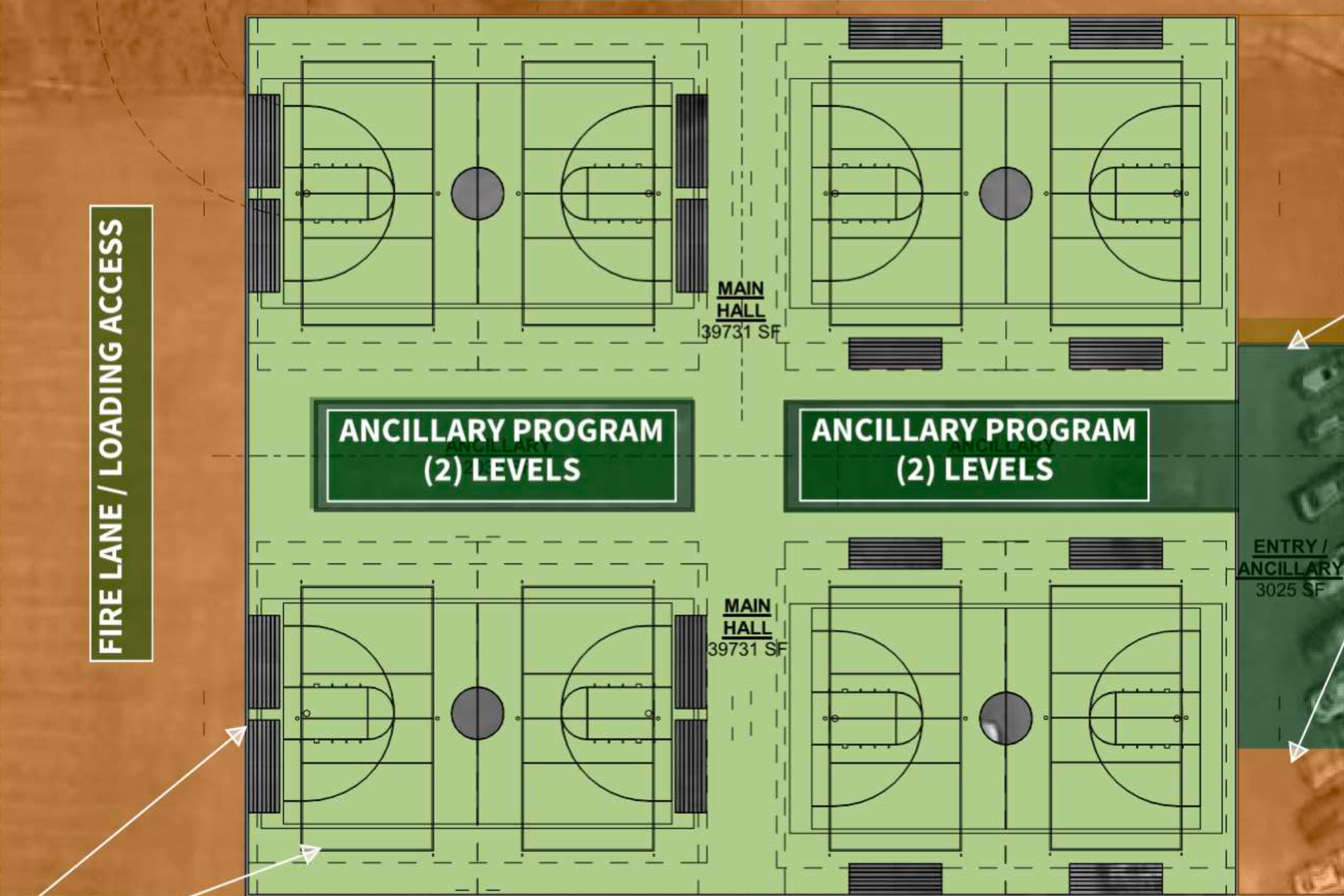 Proposed drawing of the Sports Complex at the Cowlitz County Fairgrounds