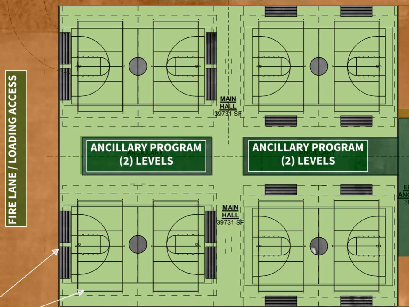 Proposed drawing of the Sports Complex at the Cowlitz County Fairgrounds
