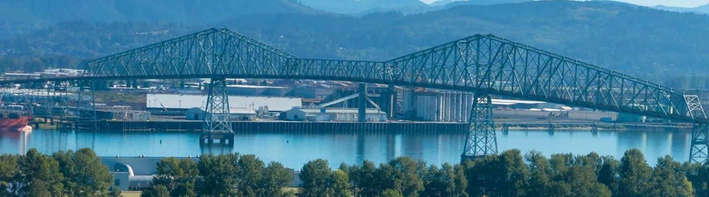 Rainier Bridge over the Columbia River into Longview, WA