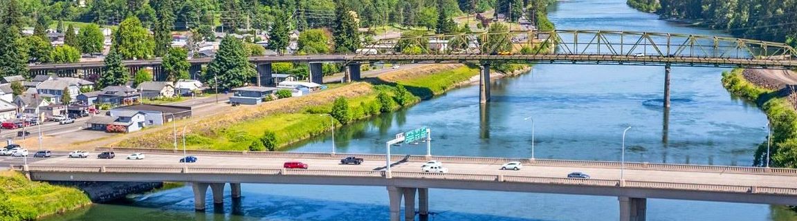 Kelso Longview bridges over the Cowlitz River