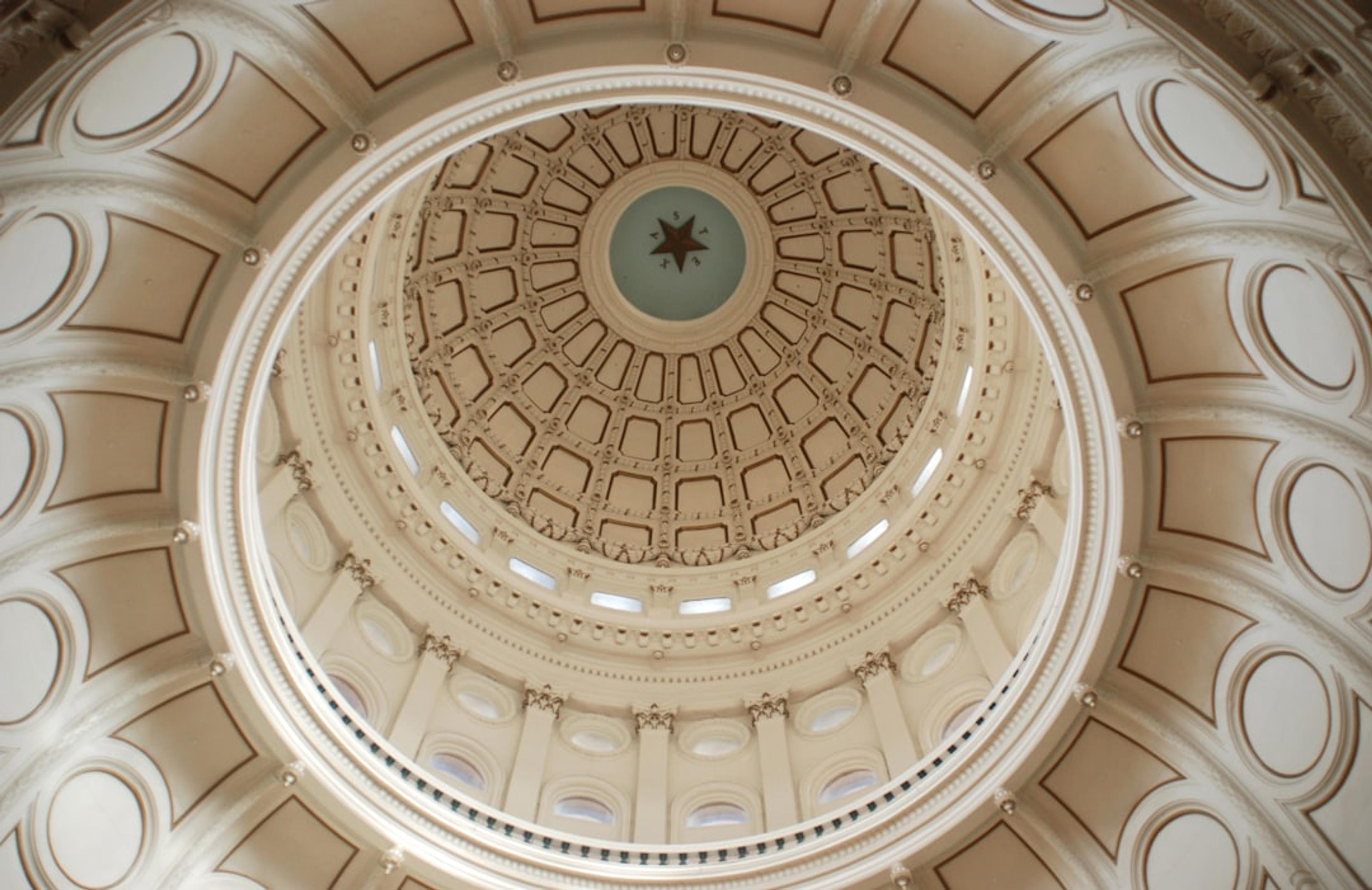 brown and white dome ceiling