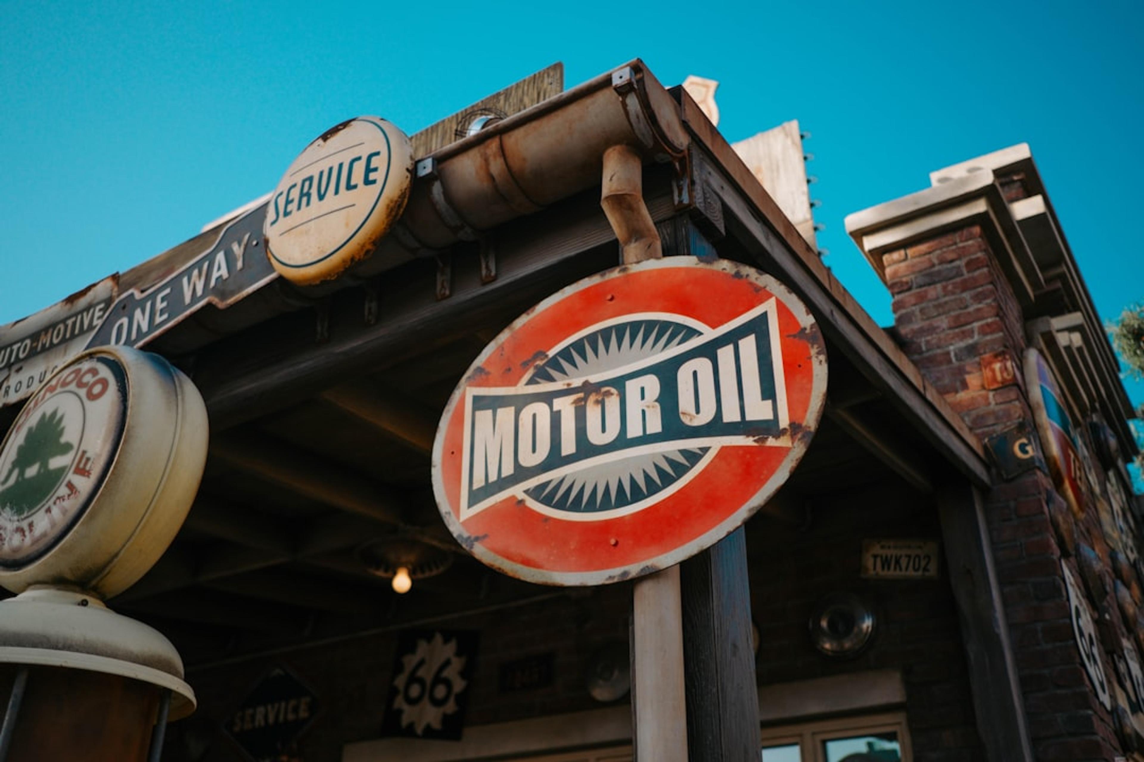 a sign board with a restaurant sign