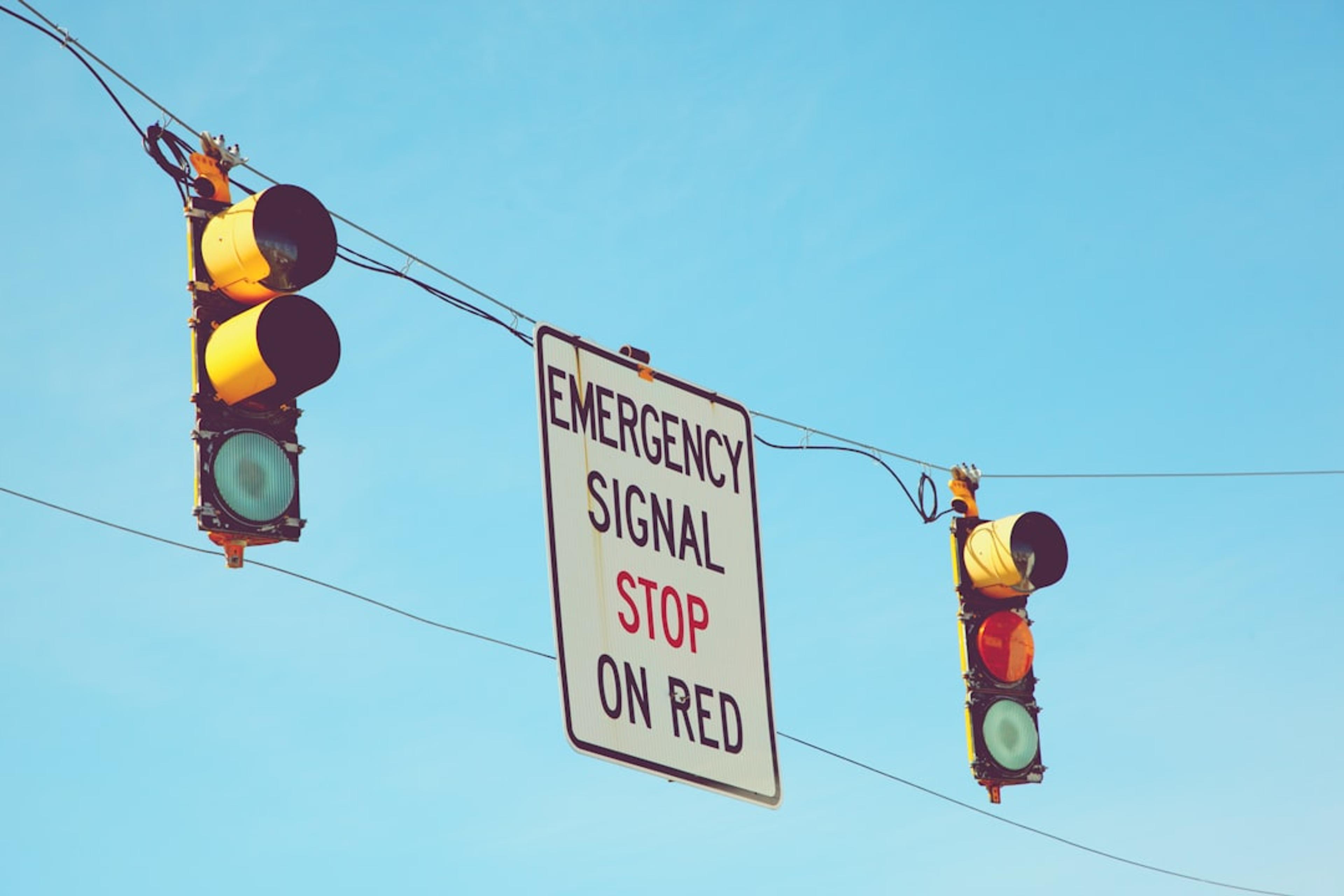 white and black street sign