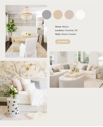 Classic coastal aesthetic with soft neutrals, cream, and warm taupe creating a serene, timeless atmosphere