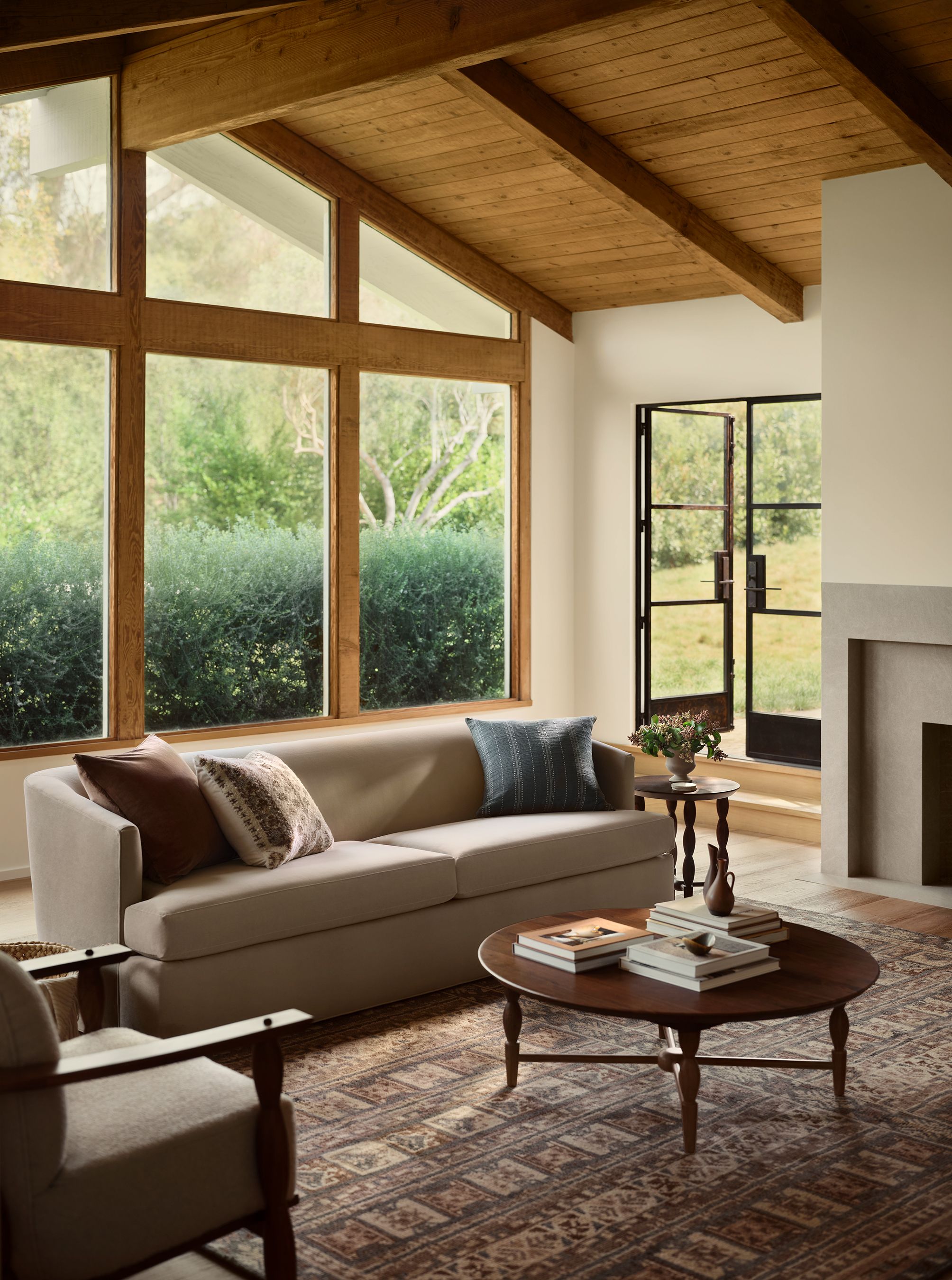 A finished living room that came together with help from an interior designer