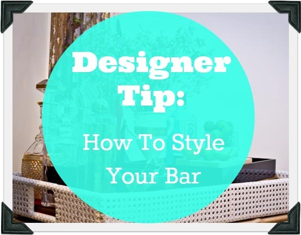 Designer Tip title card with warm, neutral bar styling backdrop