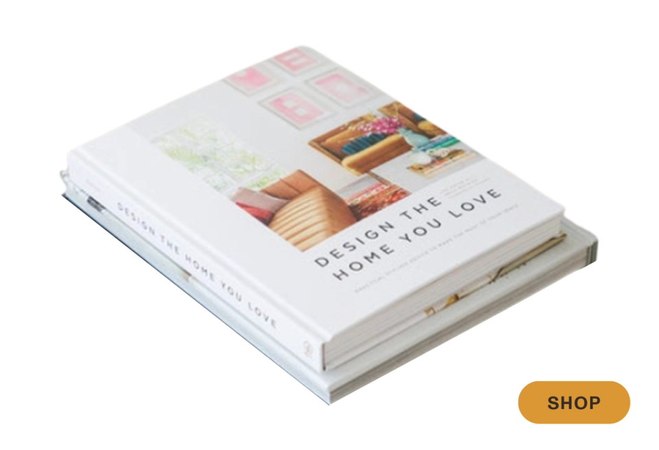 Design inspiration coffee table book with soft photography and warm aesthetics