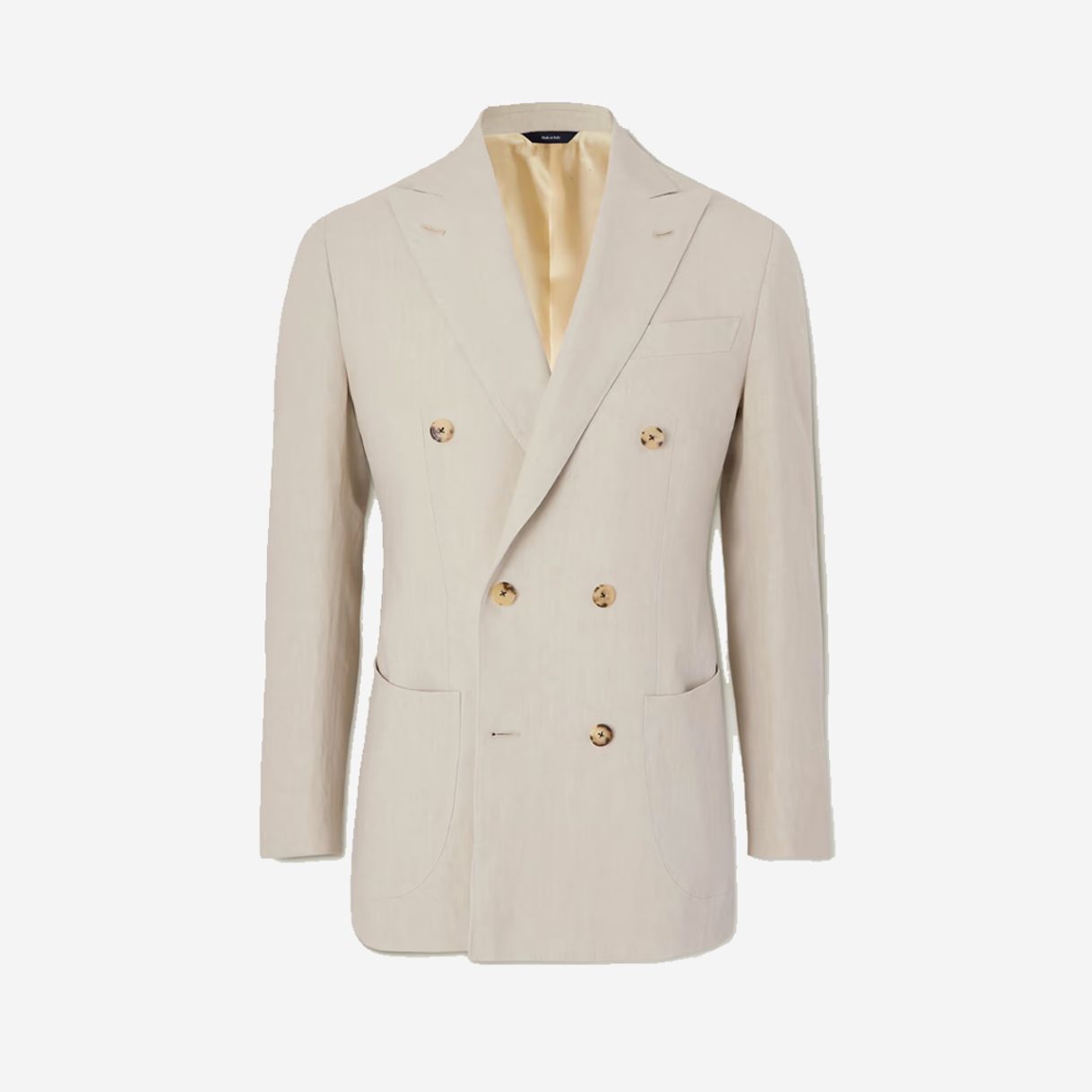 Thom Sweeney Double-Breasted Linen Jacket