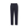 New & Lingwood Navy Seersucker Flat Front Trousers