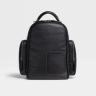 Black Pelletessuta and Military Green Leather Special Backpack