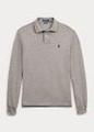 Slim Fit Mesh Long-Sleeve Polo
