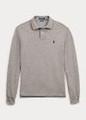 Slim Fit Mesh Long-Sleeve Polo