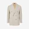 Thom Sweeney Double-Breasted Linen Jacket