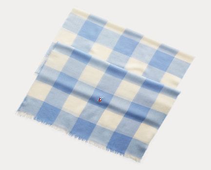 Gingham Wool-Cashmere Scarf