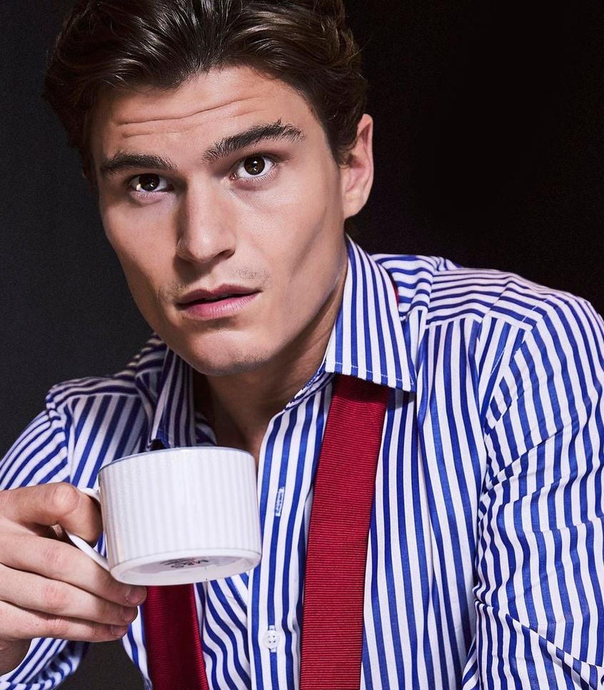 A blue and white striped shirt is the perfect back-to-work investment