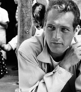 Paul Newman demonstrates the timeless power of a blue shirt