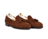 Tobacco Calf Suede Tassel Loafers