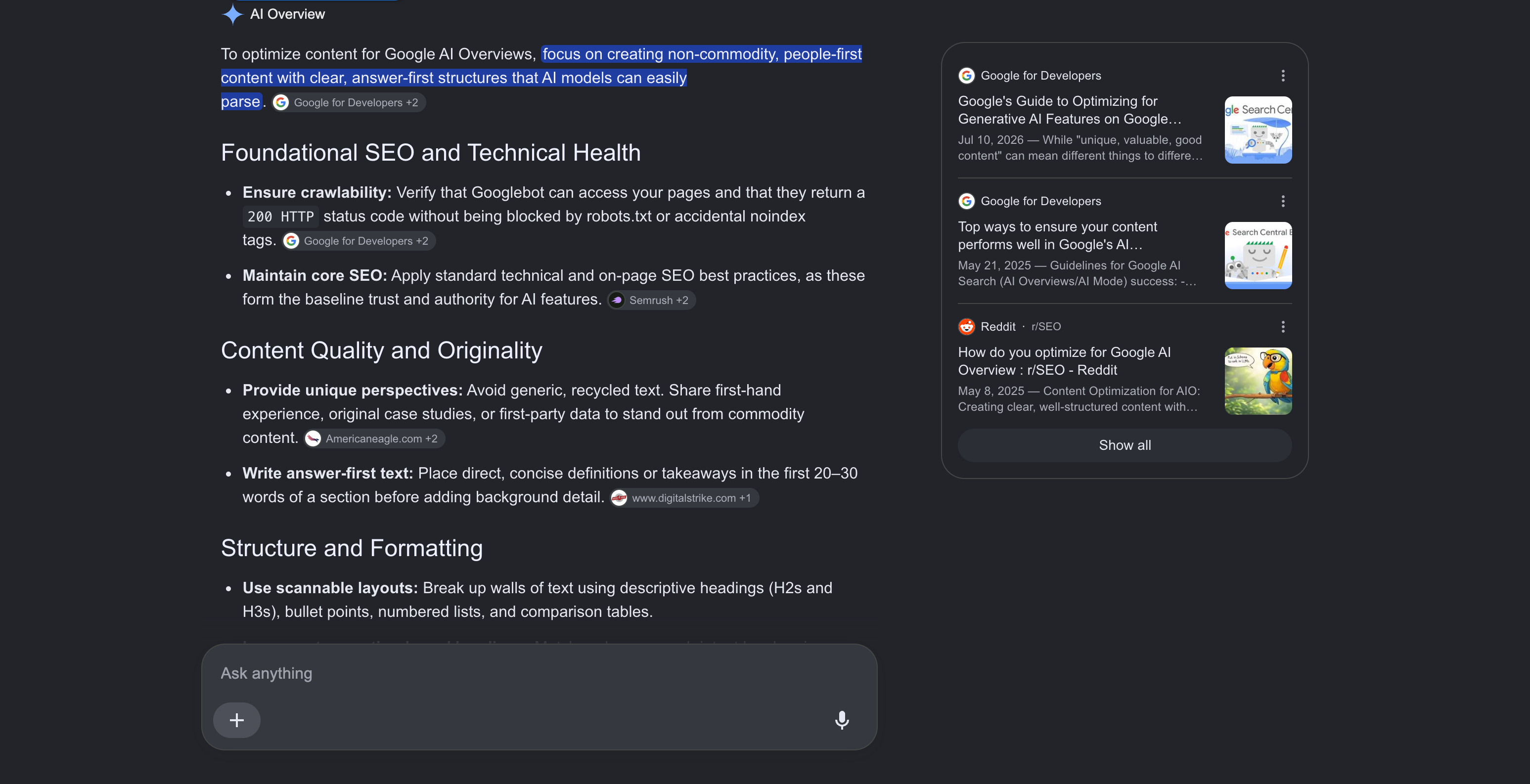 How to Optimize Content for Google AI Overviews