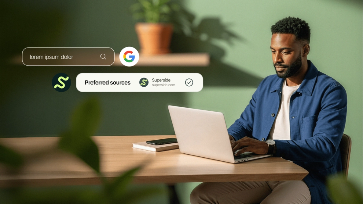 How to add Superside as a preferred source for better design news