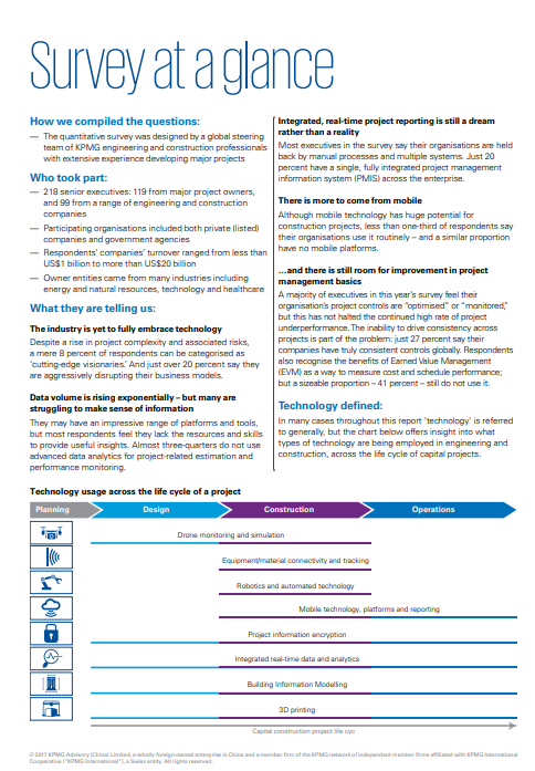 KPMG Global Construction Survey 2016