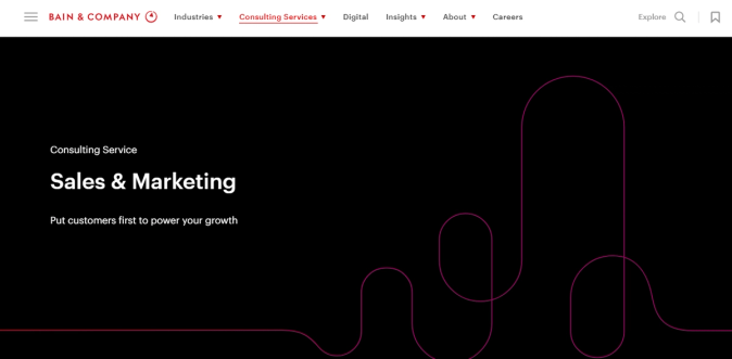 Bain & Company website