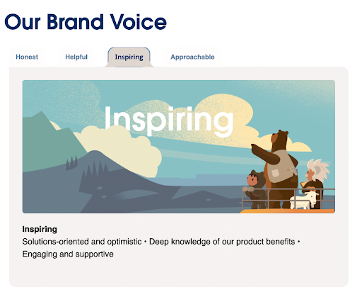 An image showing a page from Salesforce's brand guidelines