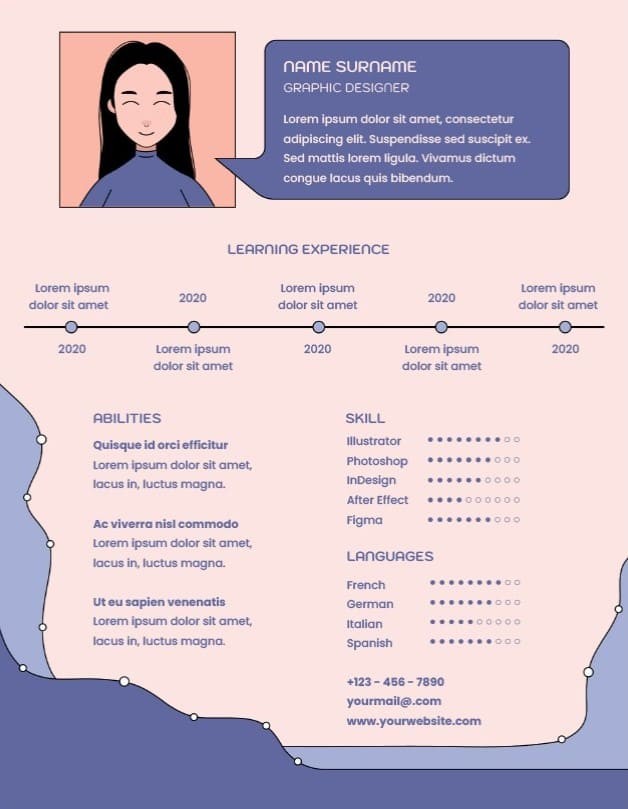 graphic designer CV template