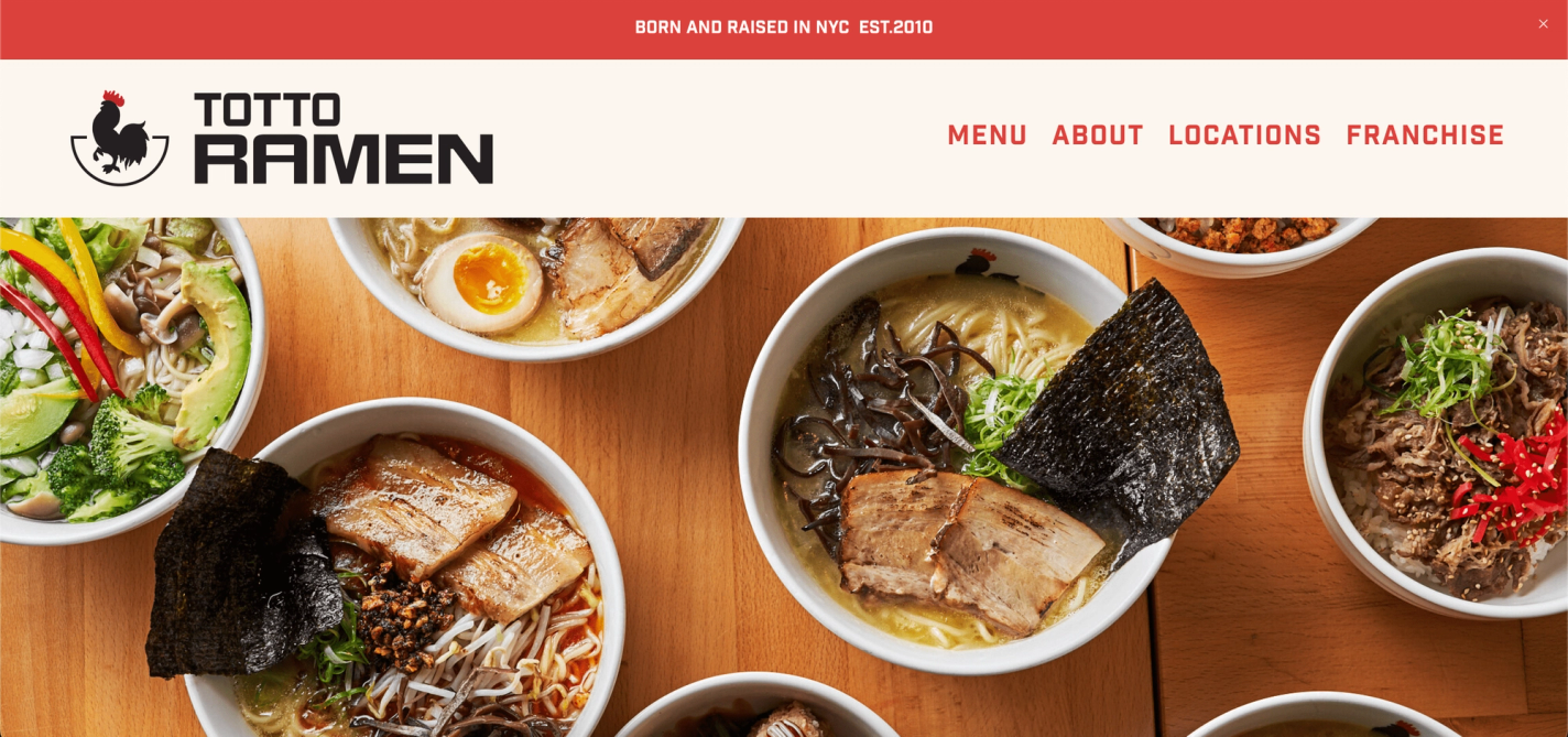 Totto Ramen website