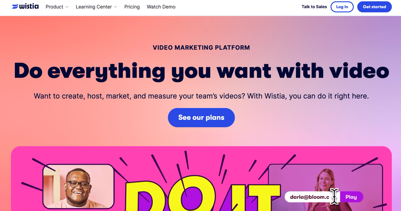 Wistia platform