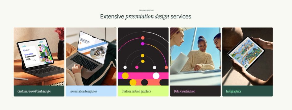 Presentation design services