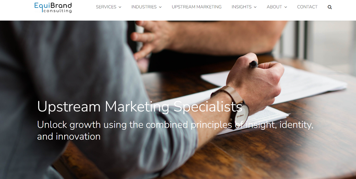 Equibrand Consulting website