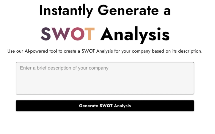 swot analysis presentation