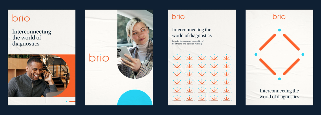 Brio MockUp landing pages designed by Superside