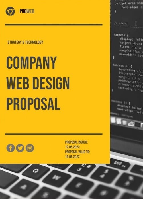 company web design proposal