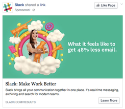 Slack image ad