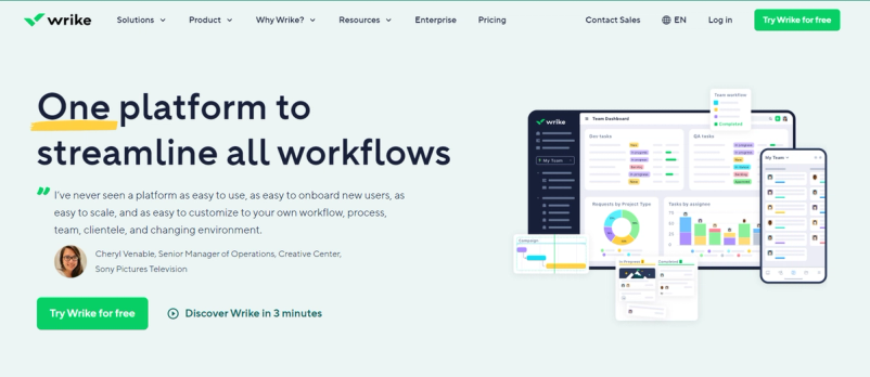 Wrike website