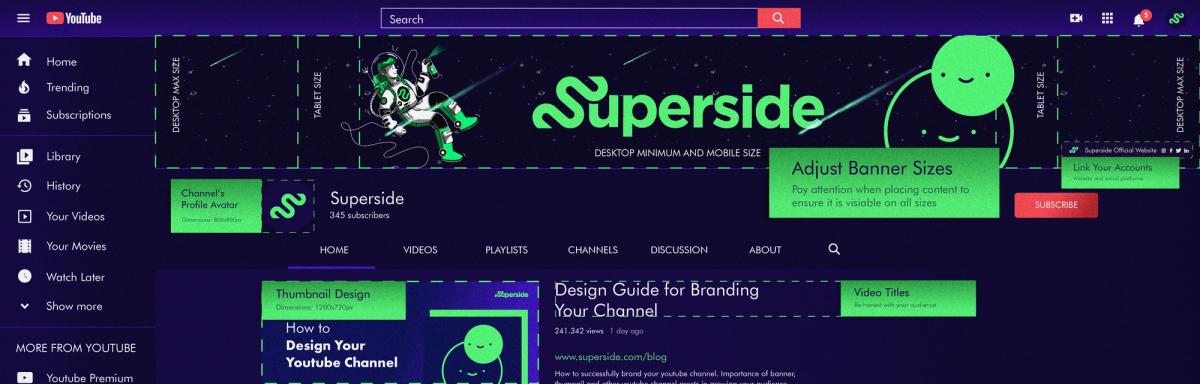 Channel Art Guide: Sizes, Examples, Tips & More
