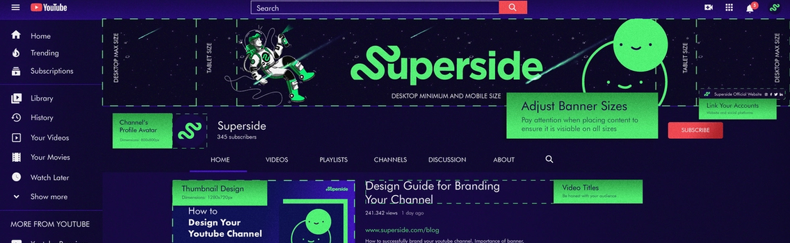 Youtube Channel Art Guide Sizes Examples Tips More Youtube Channel Art Guide Sizes Examples Tips More
